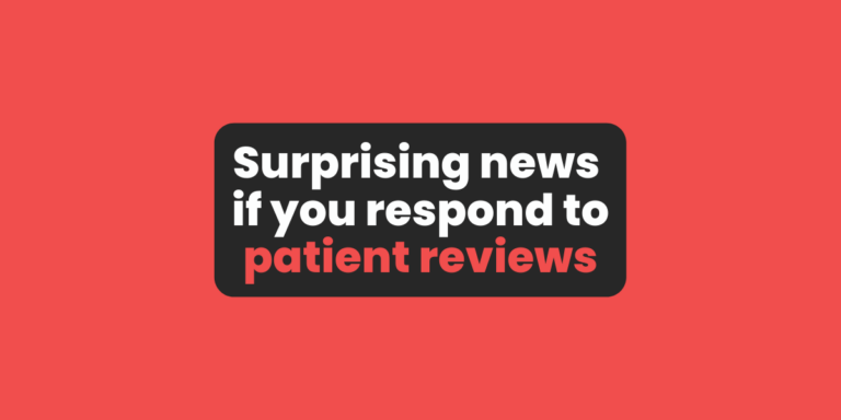 Surprising news if you respond to patient reviews