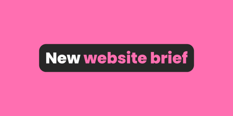 New website brief