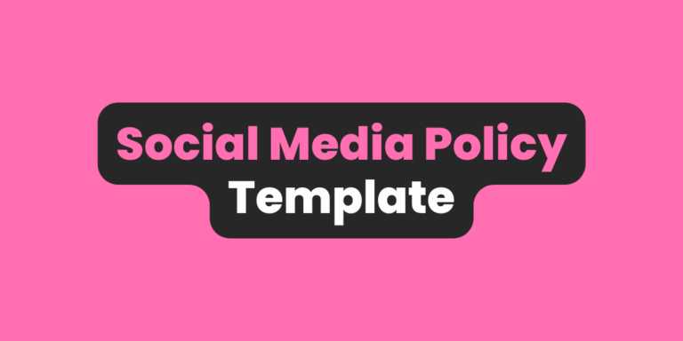 Social Media Policy Template