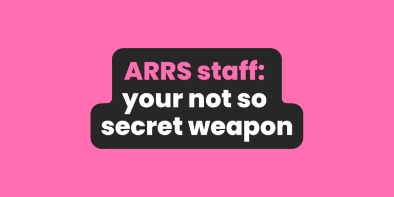 ARRS Staff: Your not-so-secret weapon