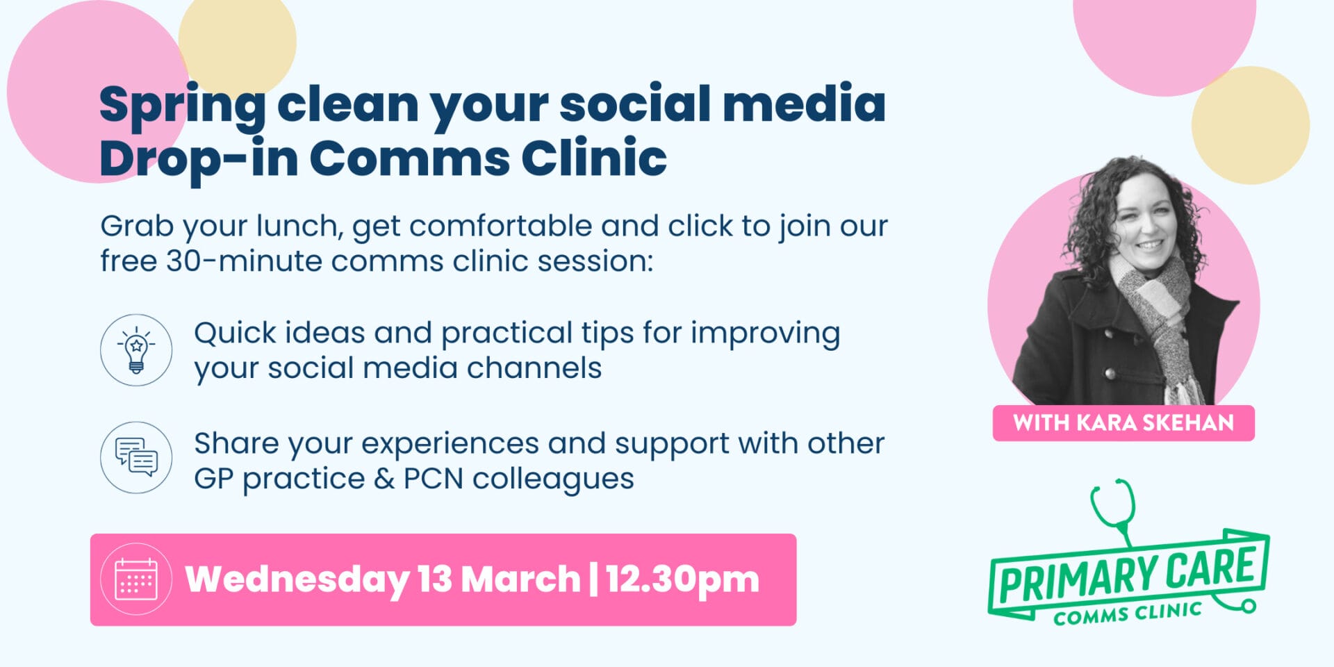 Drop-in Comms Clinic: Spring clean your social media