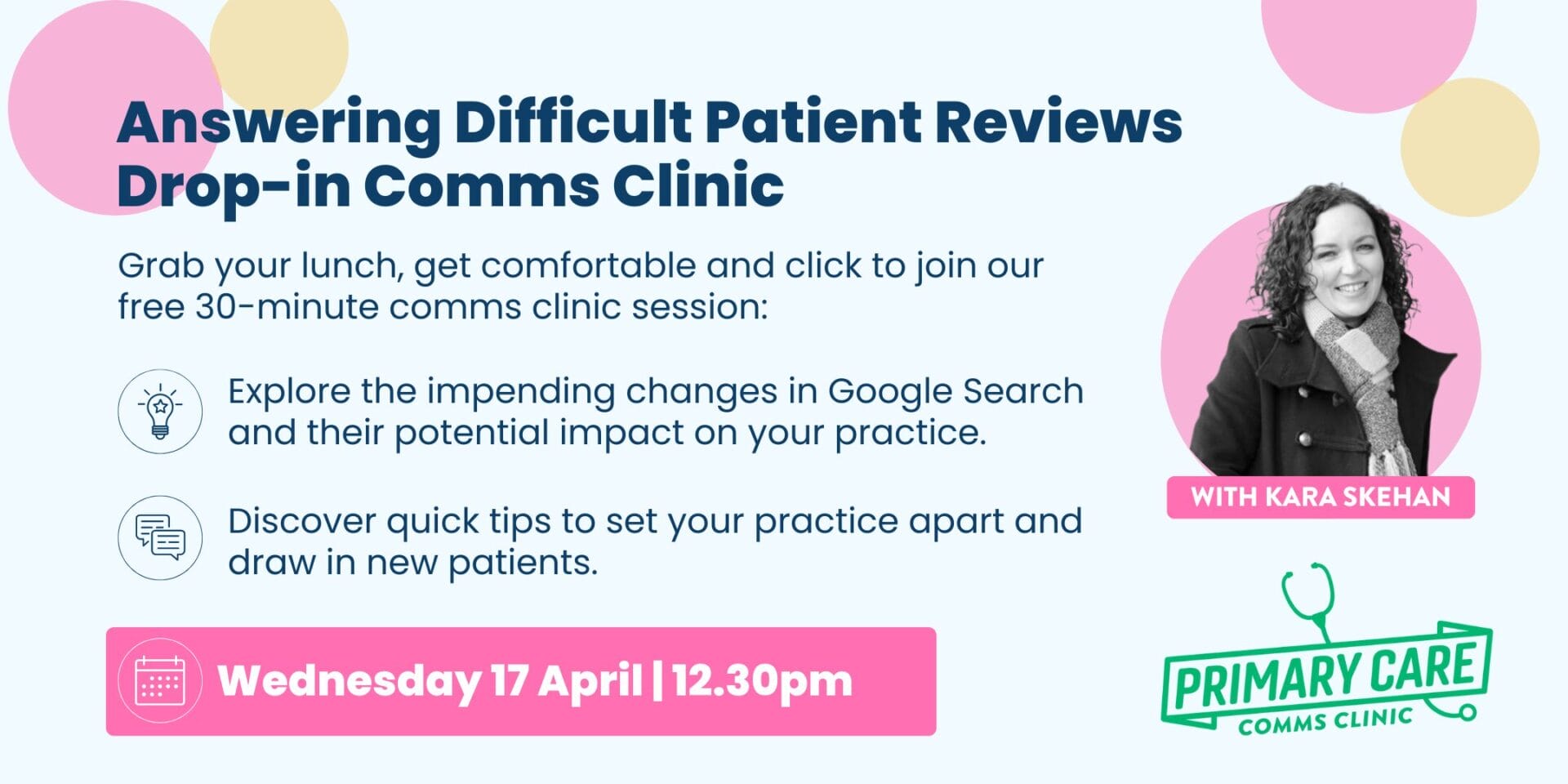 Drop-in Comms Clinic: Answering Difficult Patient Reviews
